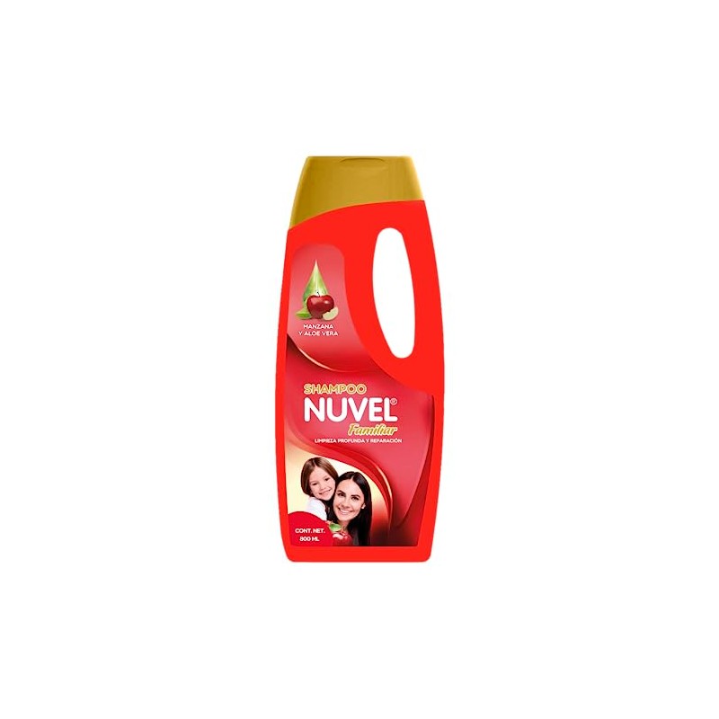 Nuvel Shampoo Limpieza Profunda y Reparación con Extractos Naturales Manzana