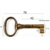 Patina 3000/42.01 Antique Style Furniture Bronzed Replacement Key Blank Brass