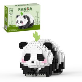 QISIHOUTING Mini Panda Building Blocks- 504pcs, Mini Panda Building Toy, Panda Building Set for Adults, Micro Blocks Set for 11+ Boys & Girls, Birthday Gifts for Kids