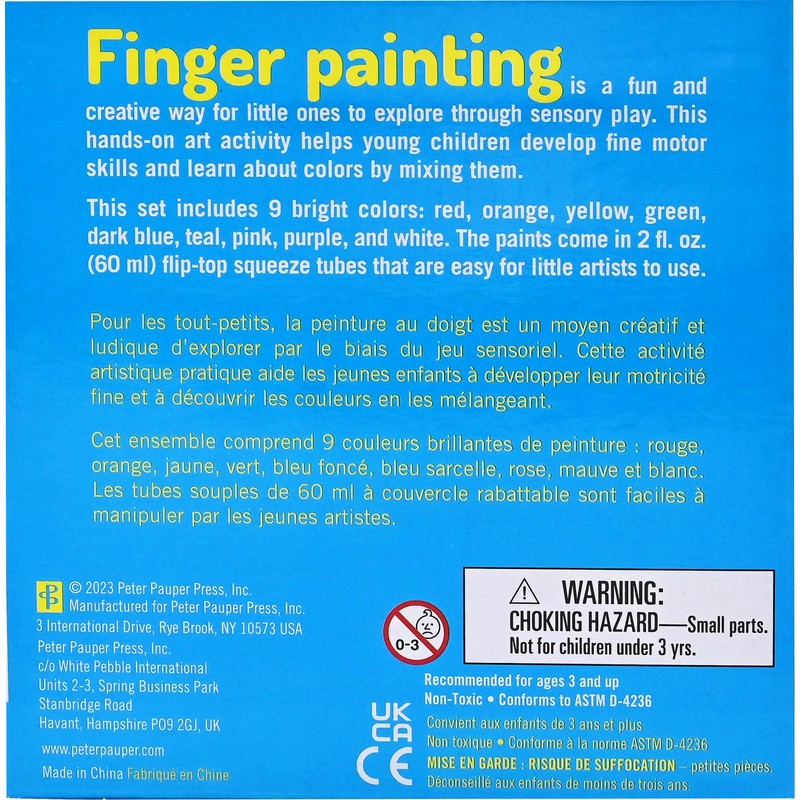 Studio Series Junior Finger Paint Set (9 colors)