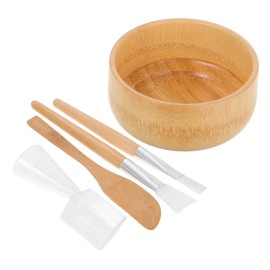 Healvian 5pcs Face Mask Mixing Bowl Set with Spatula Brush Tools for Home Skincare and Clay Mud Application Safe for Sensitive Skin