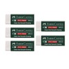 FABER-CASTELL 205002 Eraser 188121, PVC-Free, Plastic, White, Pack of 5