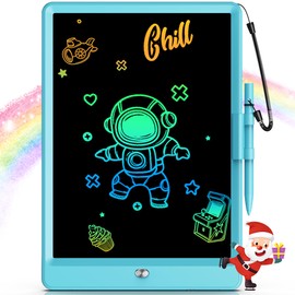 Bravokids Toys for 3-6 Years Old Girls Boys, LCD Writing Tablet 10 Inch Doodle Board, Electronic Drawing Pads, Educational Birthday Gift for 3 4 5 6 7 8 Years Old Kids Toddler (Blue)