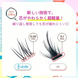 (No.07 Sunflower) Sharp Style Easy Eyelash Series Popular False Eyelashes Quality Transparent Leads Soft Natural Reusable 5 Pairs