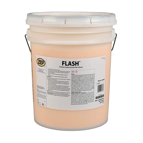 Zep Flash Powdered Concrete Floor Cleaner - 40lb (Case of 1) 72333 - Removes Dirt, Grease and Grime (Business Customers Only)