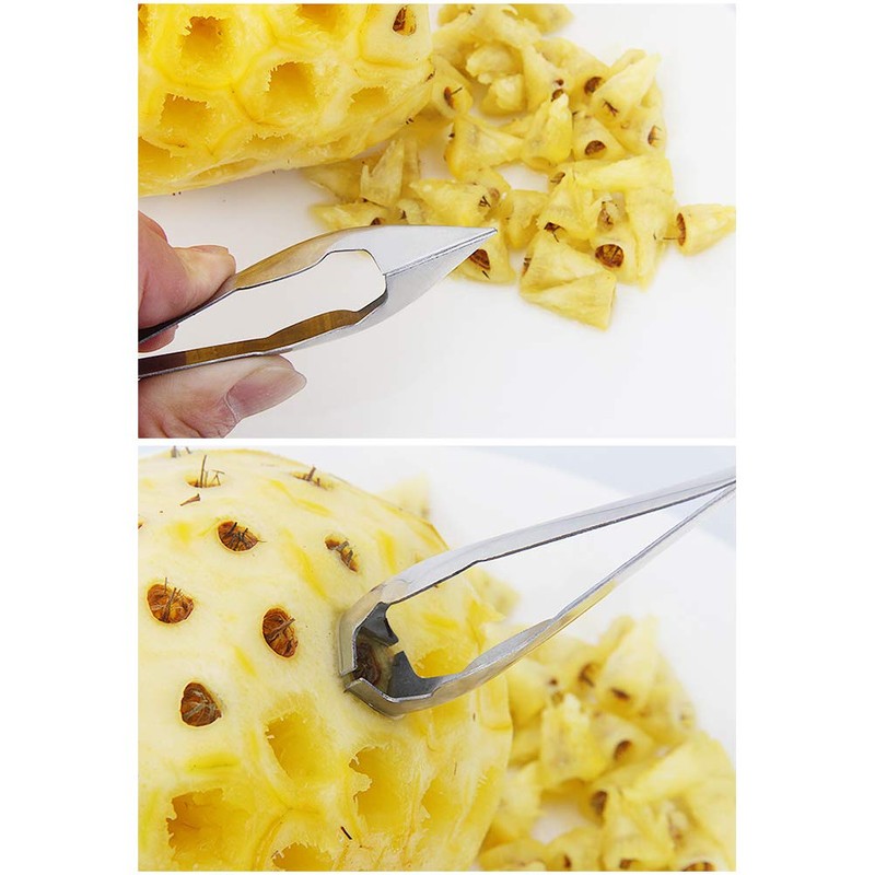 Leikance 2 x Stainless Steel Pineapple Eye Peeler