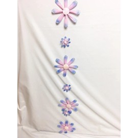 ROOM STUFF Girl's Hanging Room Decor Decoration Pink And Blue Sparkle Dangle Daisy FLOWERS