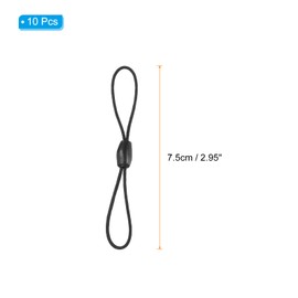 PATIKIL Zipper Pulls, 10 Pcs Replacement for Backpack Nylon Zipper Pulls Tab Zipper Tags Cord, Jackets, Purses, Handbags, Clothing, Black