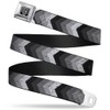 Buckle-Down Buckle-Down Seatbelt Belt Chevron XL Accessory, Chevron Weathered Black/Grays,