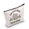 Hippo Gifts I'm Just Here for The Hippos Cosmetic Bag