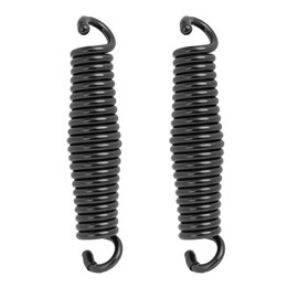 PMIIO Porch Swing Springs Hammock Chair Spring Hold up to 1600lbs Heavy-Duty Chr-ome Springs for Hanging Chairs Ceiling Mount Porch Swings Punching Bag - 2 PCS Black