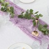 Cheesecloth Table Runner Purple, Boho Gauze Table Decor for Wedding