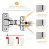 Chibery 2 PCS Half Overlay Soft Close Hinges, Clip ON