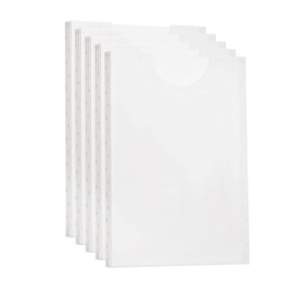 PATIKIL Brochure Holder, 5Pcs A4 8.5 x 11 Inch PP Vertical Wall Mount Pamphlet Flyer Holder for Office Supermarket