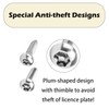 Car Number Plate Screws and Caps, Car License Plate Fixing