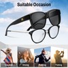 FEISEDY Polarized Sunglasses Fit Over Glasses for Women Men Large