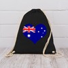 Shirtracer – Countries – Heart Australia – Cotton Gym Bag