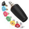 Pressure Washer Turbo Nozzle Tips, 4000 PSI 4.0GPM Quick Connector