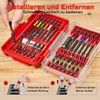 GEINXURN 35-Piece Impact Resistant Screwdriver Bit Set, S2 Steel Magnetic