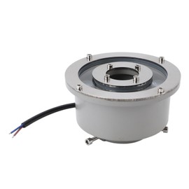 LED Fountain Light High Brightness Stainless Steel LED Fountain Light Submersible Spotlight, Designed for Underwater, Pool, and Garden (White 6W)