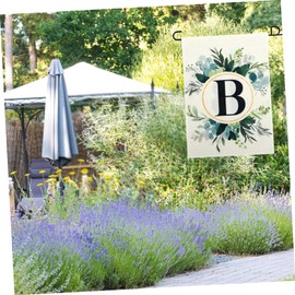 GANAZONO Letter B Garden Flag Floral Prints Design Durable Material Outdoor Decoration for Garden and Parties for Creating Memorable Moments