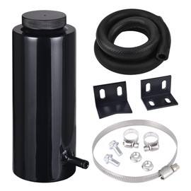 EVIL ENERGY Coolant Overflow Tank, Radiator Overflow Bottle 800ml Aluminum Universal Black