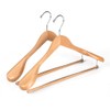 Quality Luxury Wooden Suit Hangers Wide Wood Hanger for Coats