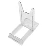 Two Part Adjustable Clear Acrylic Plastic Display Stand Easel (set