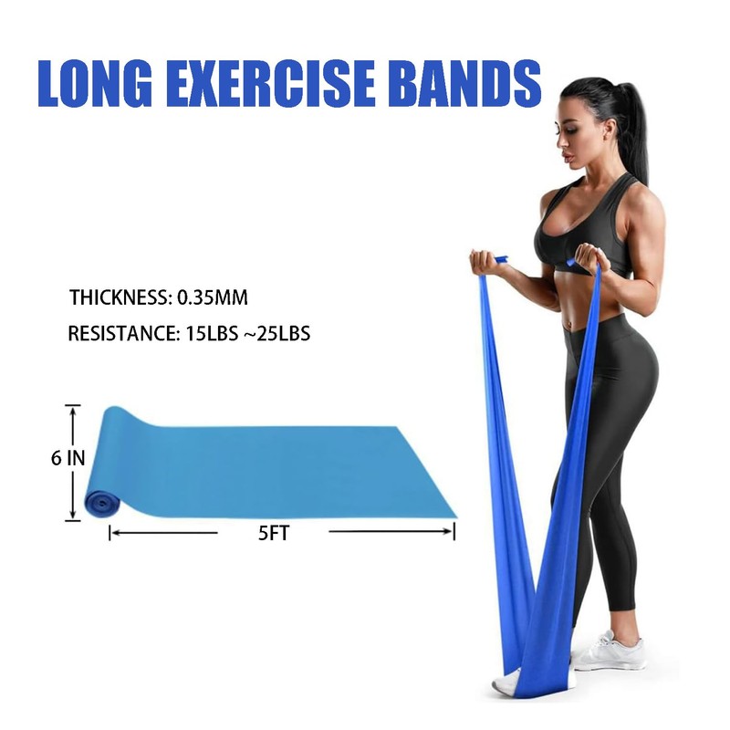 Fabric Hip Resistance Bands Set and Professional Long Non-Latex Elastic