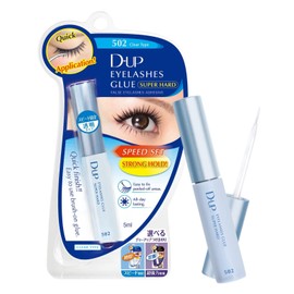 D-UP False Eyelash Glue from Japan, Lash for Eyelash Extensions, Super Strong Lash Glue Hold, Waterproof for Strip Lashes from Japan, Quick Finish Adhesive Lashes, Super Hard Fixer 502, Clear
