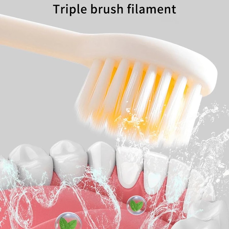 ARFUKA Foldable Travel Toothbrushes Medium Soft Bristles with Case Reusable