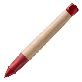 LAMY ABC Set of Child-friendly Pencil 110 Maple Wood and Non-Slip Grip in Red, Plastic Cap and Cube and 2 x Set of 6 Shatterproof Pencil Leads Lamy M 44, 1.4 mm B