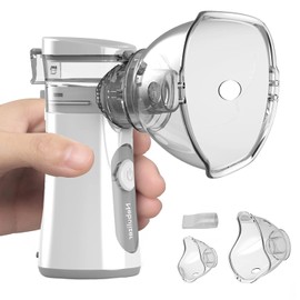 Nebulizador Portatil, Inhaladores Eléctricos Silenciosos recargables con puertos de atomización para adultos, niños y boca, compactos y portátiles, adecuadas para viajes y uso doméstico.