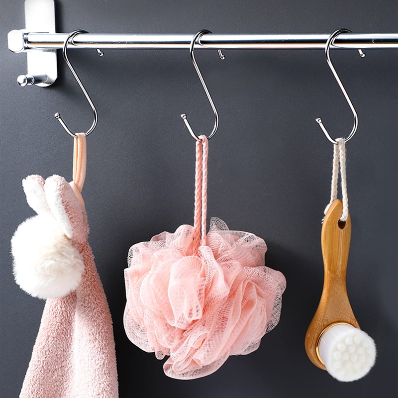 PHINGEER 5 Pack Heavy Duty S Hooks, 12cm S Shaped