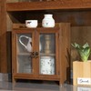 COLLECTIVE HOME - 2 Tiered Storage Cabinet, Countertop Cabinet, Wood
