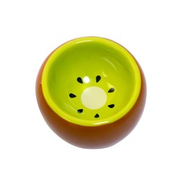 OMEM Hamster Bowl Ceramic Prevent Tipping Moving and Chewing Wonderful Food Dish for Small Rodents Gerbil Hamsters Mice Guinea Pig Cavy Hedgehog and other Small Animals (Kiwi)