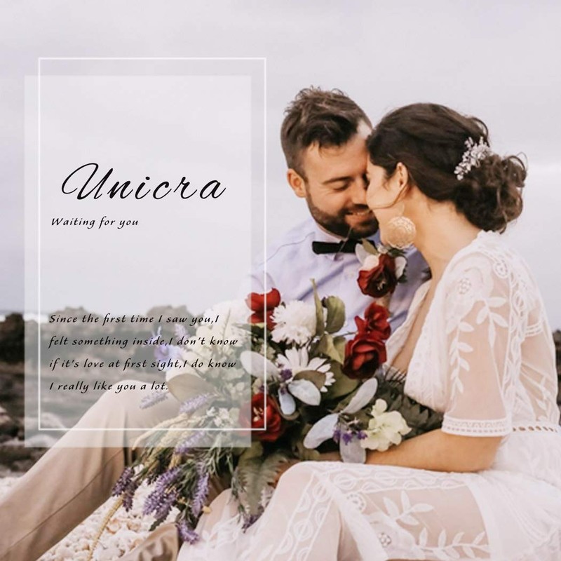 Unicra - Peines para el pelo para novia, color negro