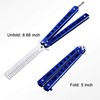 2 peines de mariposa de acero inoxidable plegables para entrenamiento