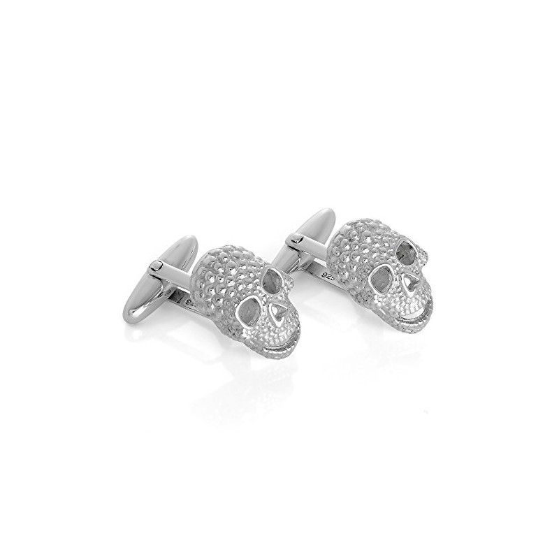 Sterling Silver Skull Cufflinks