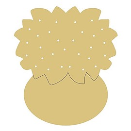 Flower Pot Design by Lines Cutout Unfinished Wood Flowerpot Flower Pot Spring Door Hanger MDF Shape Canvas Style 10 Art 2 (24')