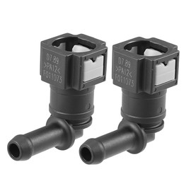X AUTOHAUX 2pcs Fuel Line Quick Connect 90 Degree for 5/16 to 5/16 Rubber Tube