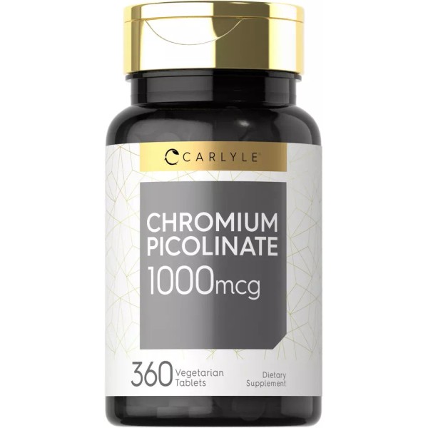 Ultra Chromium Picolinate 1000mcg | 360 Vegetarian Tablets | by