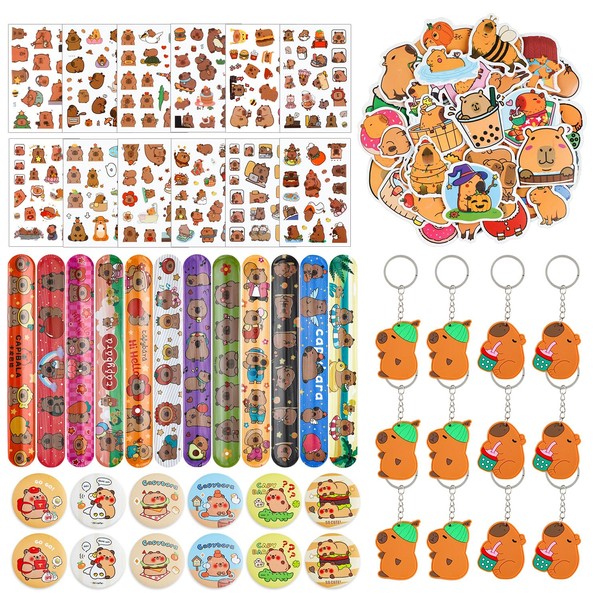 196pcs Capybara Party Favors, Capybara Party Gift Supplies for Birthday