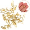 Lexziuo 50PCS P Shaped Safety Pins - Durable Metal Badge