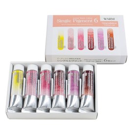 Kusakabe 314051 Transparent Watercolor, Single Pigment, Warm, 6 Color Set, 0.3 fl oz (10 ml) (No. 4)