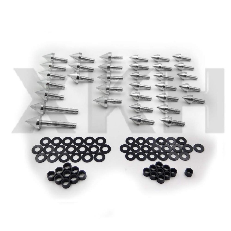 XKH- Aluminum Fairing Bolt Kit Body Compatible with 1999-2007 Suzuki