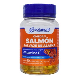 Solanum - Omega 3 Salmón Salvaje De Alaska - 60 Capsulas - Sin sabor