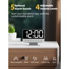 Odokee Digital Alarm Clocks for Bedrooms: Large Bold Number 5