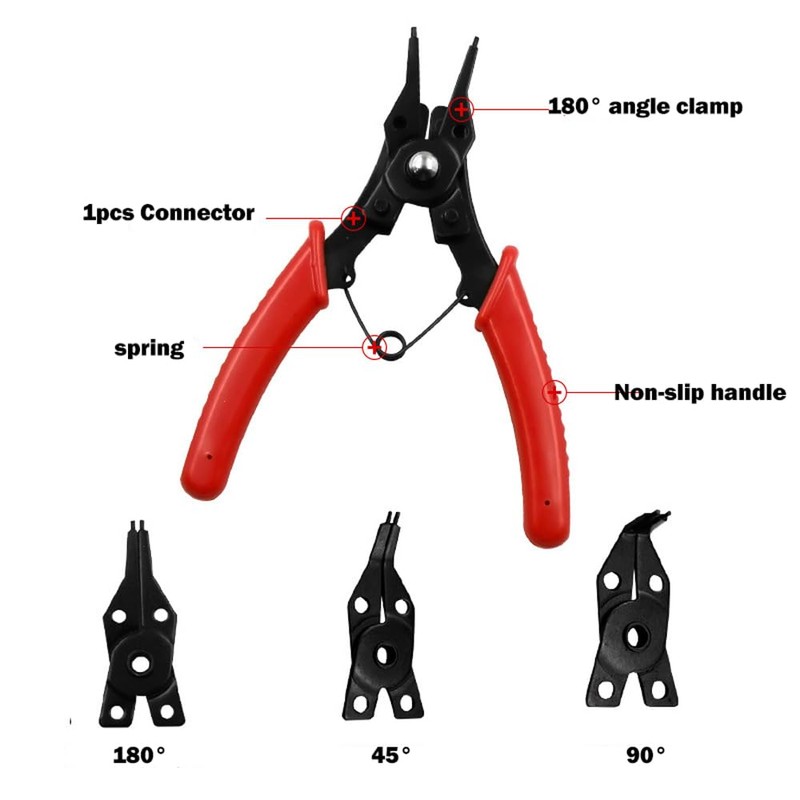 4 in 1 Circlip Pliers, Internal External Circlip Snap Ring