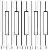 10 Pack Wrought Iron Balusters Set, LMYYGOO Iron Balusters for